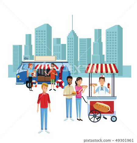 Food booth and shops Food booth and shops 49301961