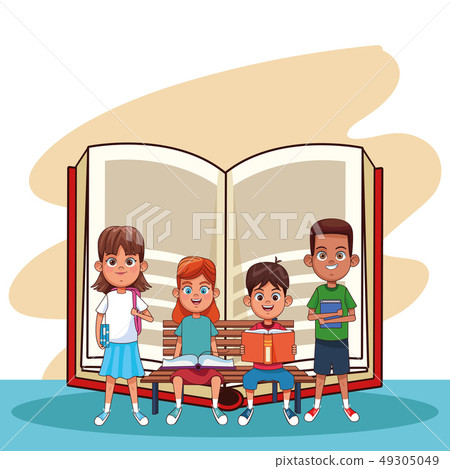 Kids and books cartoons 49305049