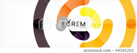 Linear design circle background Linear design circle background 49305263