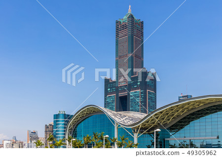 Kaohsiung Taiwan skyline and skyscraper  49305962