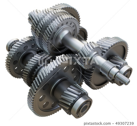 Gearbox concept. Metal gears, shafts and bearings 49307239