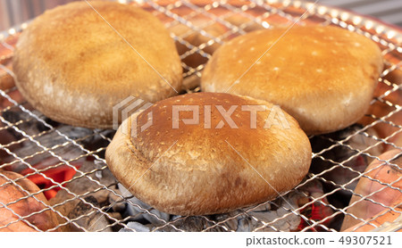 Charcoal-grilled mushrooms (charcoal grilled, grilled grilled, seven rings, one person, home drinking, barbecue, BBQ, grilled meat) Charcoal-grilled mushrooms (charcoal grilled, grilled grilled, seven rings, one person, home drinking, barbecue, BBQ, grilled meat) 49307521