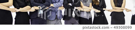 Team work concept with group of businessman and Team work concept with group of businessman and 49308099