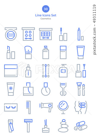 30線圖標集 - 化妝品 30線圖標集 - 化妝品 49311119