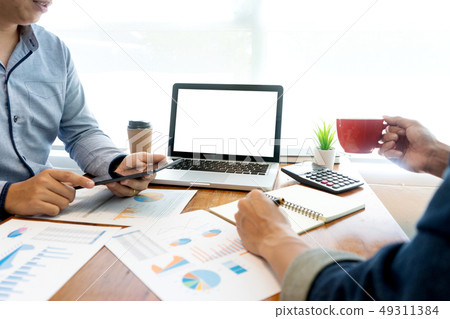 businessman work with friend 49311384