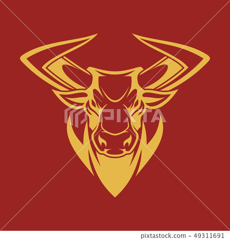 Bull head vector 49311691