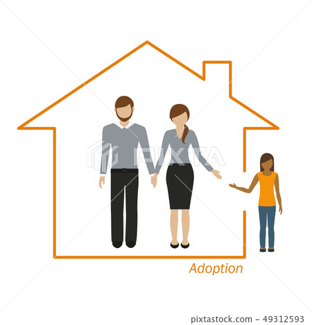 adoption of a girl family in a house 49312593