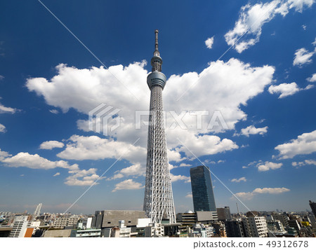 Tokyo Sky Tree and residential area 49312678