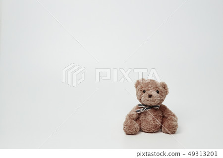 Teddy bear set on white background 49313201