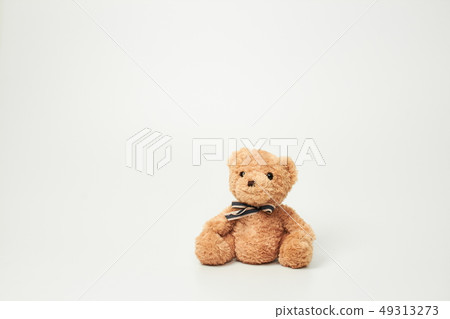 Teddy bear set on white background 49313273
