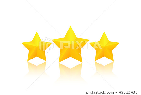 Three golden stars 49313435