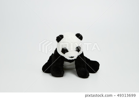 Panda bear sitting on a white background Panda bear sitting on a white background 49313699