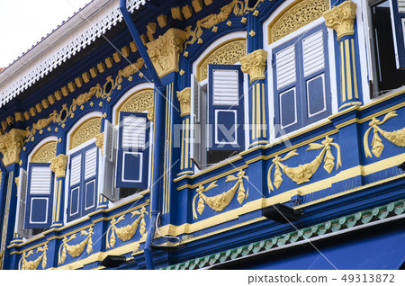 Design of building exterior in Arab District of Si 49313872