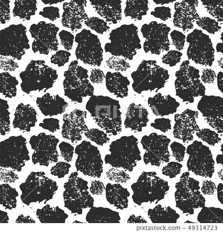 Black and white giraffe skin pattern 49314723