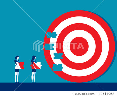 Business team and partner create goals together. 49314968