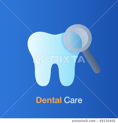 Dental care concept. Good hygiene tooth, 49316488