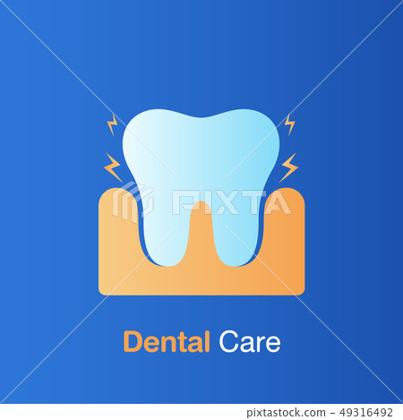 Dental care concept. Bad hygiene teeth, 49316492