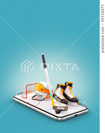 Unusual 3d illustration 49316875