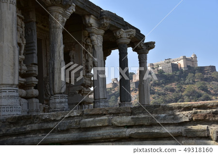India's Udaipur Rajasthan World Heritage Site Kumbalgar Castle Beautiful castles and ruins and reliefs 49318160