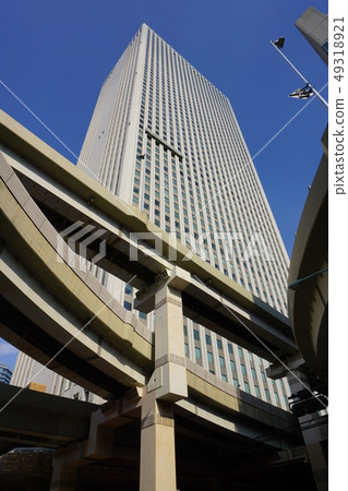 Ikebukuro Sunshine 60 and elevated Tokyo Metropolitan Expressway 49318921