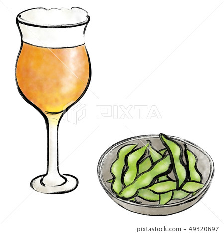 Beer and Edamame Beer and Edamame 49320697