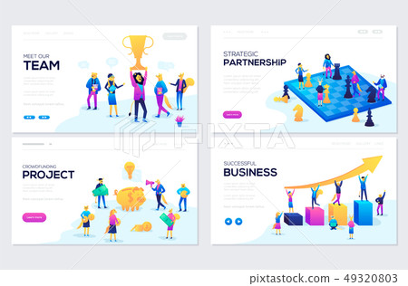 Website and mobile website development illustration concepts 49320803