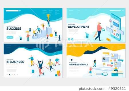 Isometric programmer working in a software develop company office. Winner business and achievement Isometric programmer working in a software develop company office. Winner business and achievement 49320811
