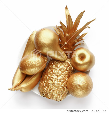 Golden fruits concept 49321154