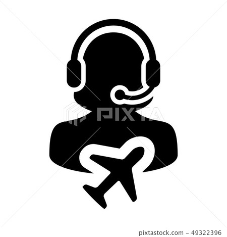 Holiday Customer service icon vector male person Holiday Customer service icon vector male person 49322396