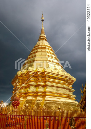 Wat Doi Suthep golden stupa, Chiang Mai, Thailand Wat Doi Suthep golden stupa, Chiang Mai, Thailand 49322824