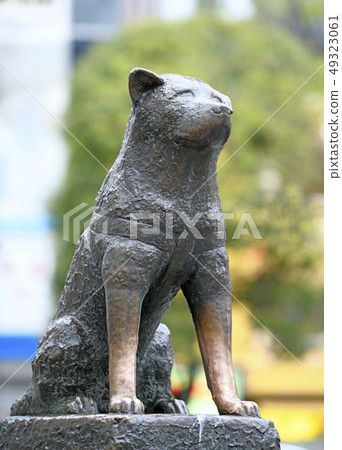 Tokyo cityscape in Japan Hachiko statue in front of Shibuya Station Tokyo cityscape in Japan Hachiko statue in front of Shibuya Station 49323061