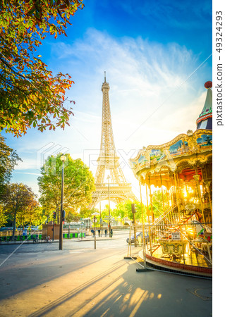 eiffel tour and from Trocadero, Paris 49324293