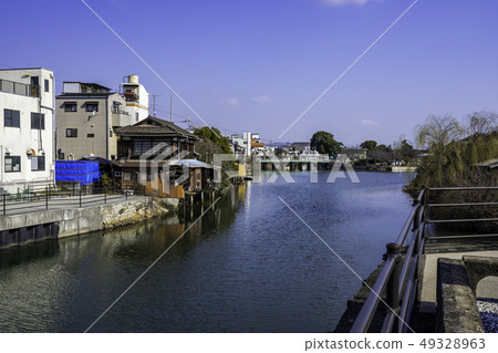 Okayama Kurashiki City Tamashima Tamashima Town Preservation District Tamekawa Tamashima Library Area Shinbashi 49328963