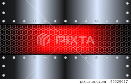 Geometric metallic shade design with rivets and glitter. 49329617