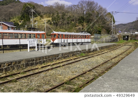 岡山倉敷市小島下昭Shimotsui電鐵Shimotsui站跟踪 49329649