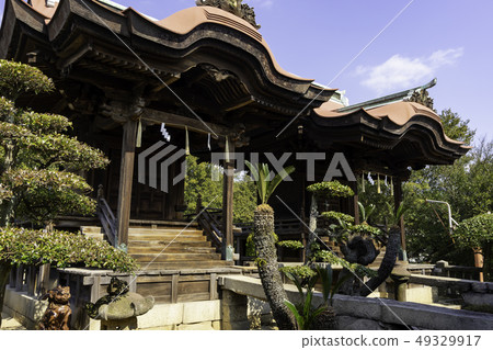 岡山倉敷市小島Shimotsui祗園神社雙跑大廳 49329917
