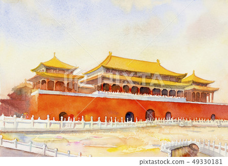 Beijing Forbidden city scenery in China. Beijing Forbidden city scenery in China. 49330181