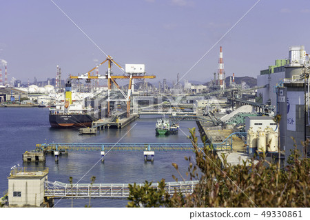 岡山倉敷市小島國立公園Tsusen-en Nose瞭望廣場水島工業區宇部三菱水泥 岡山倉敷市小島國立公園Tsusen-en Nose瞭望廣場水島工業區宇部三菱水泥 49330861