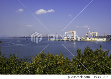 Okayama Kurashiki City Kojima National Park Tsusen-en Miyano-no-nose open space Mizushima Industrial Zone Ube Mitsubishi Cement Sanoyas Shipbuilding 49331006