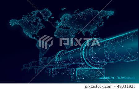 Oil pipeline world map business concept. Finance economy polygonal petrol production. Petroleum fuel Oil pipeline world map business concept. Finance economy polygonal petrol production. Petroleum fuel 49331925