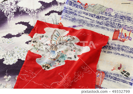 Chirimen crepe Edo crepe 49332799