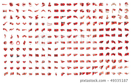 very big collection of vector flags of the Trinidad and Tobago 49335187