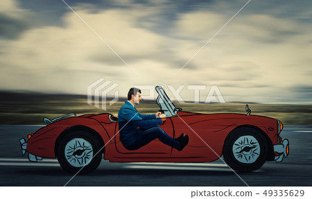 imaginary car driving imaginary car driving 49335629