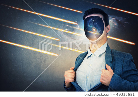 Cosmos inside head Cosmos inside head 49335681