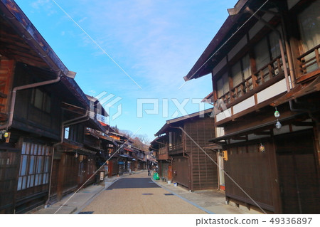 [Nagano Prefecture] Narai-juku under sunny weather 49336897