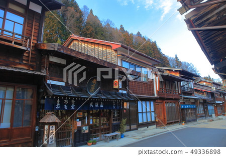 [Nagano Prefecture] Narai-juku under sunny weather 49336898