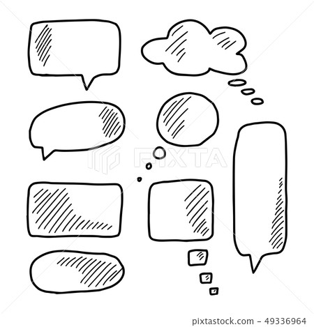 Mind clouds templates set Mind clouds templates set 49336964