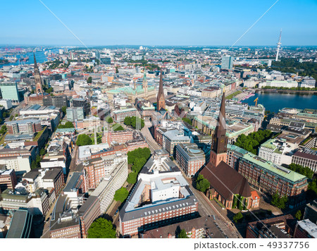 Hamburg city centre view, Germany Hamburg city centre view, Germany 49337756