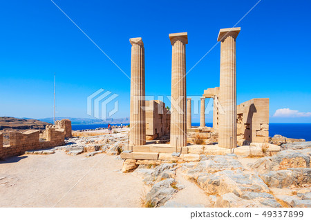 Lindos Acropolis and beach, Rhodes 49337899