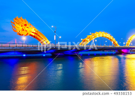 Danang Dragon bridge in Vietnam Danang Dragon bridge in Vietnam 49338153